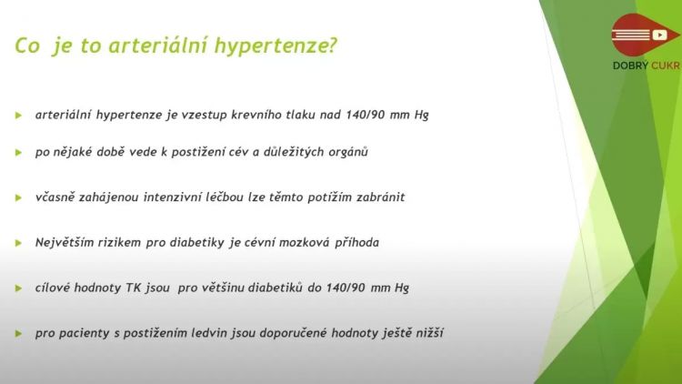 Dobrý cukr - Hypertenze u diabetika